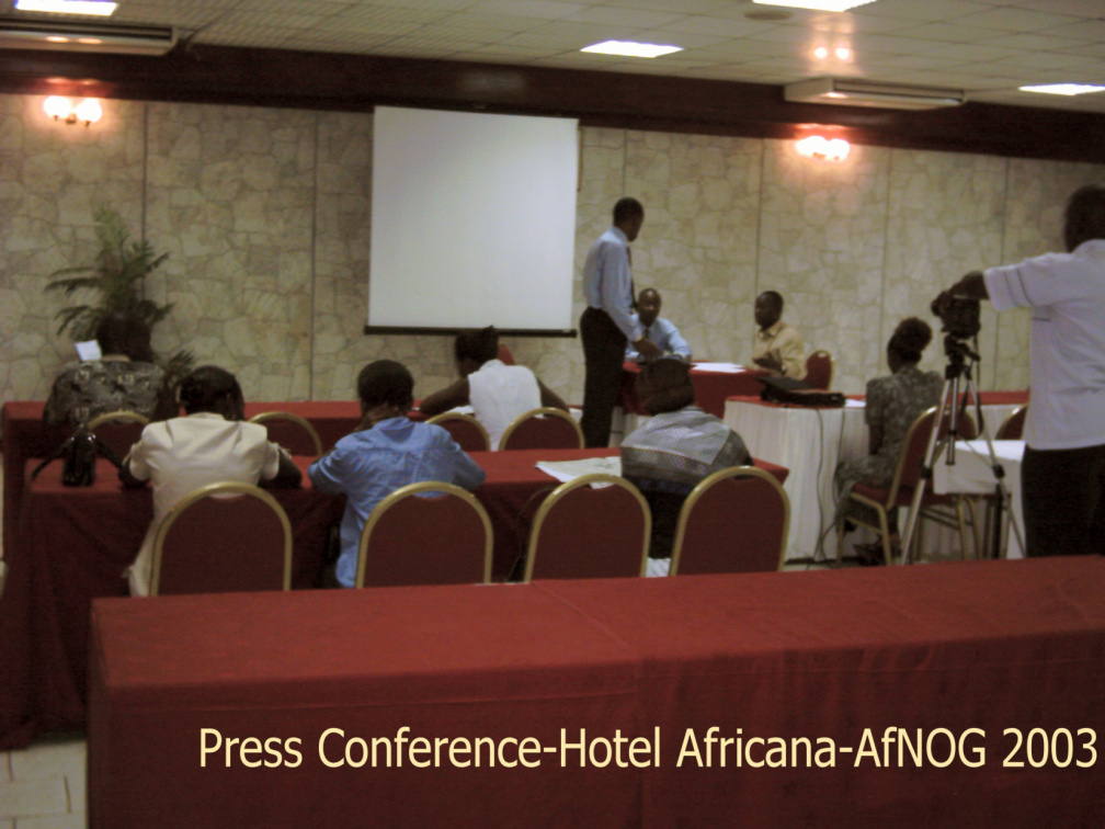 hotel africana press conference